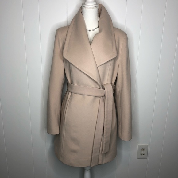blush wrap coat